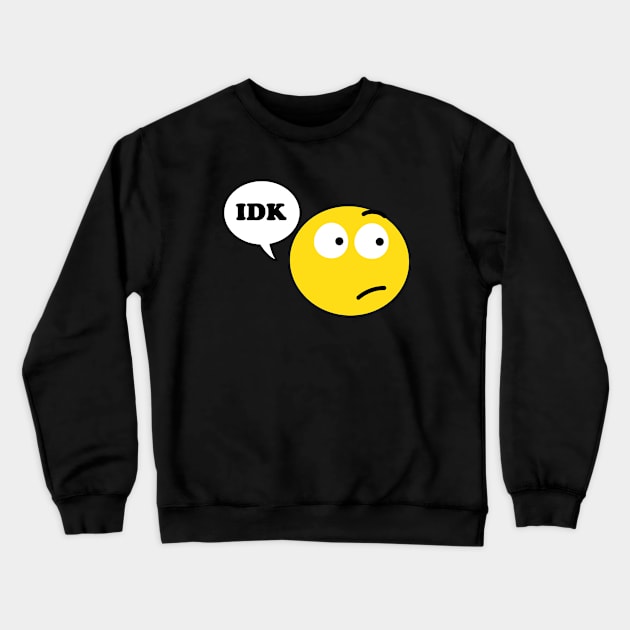 IDK Emoji Face Crewneck Sweatshirt by Stay Studio